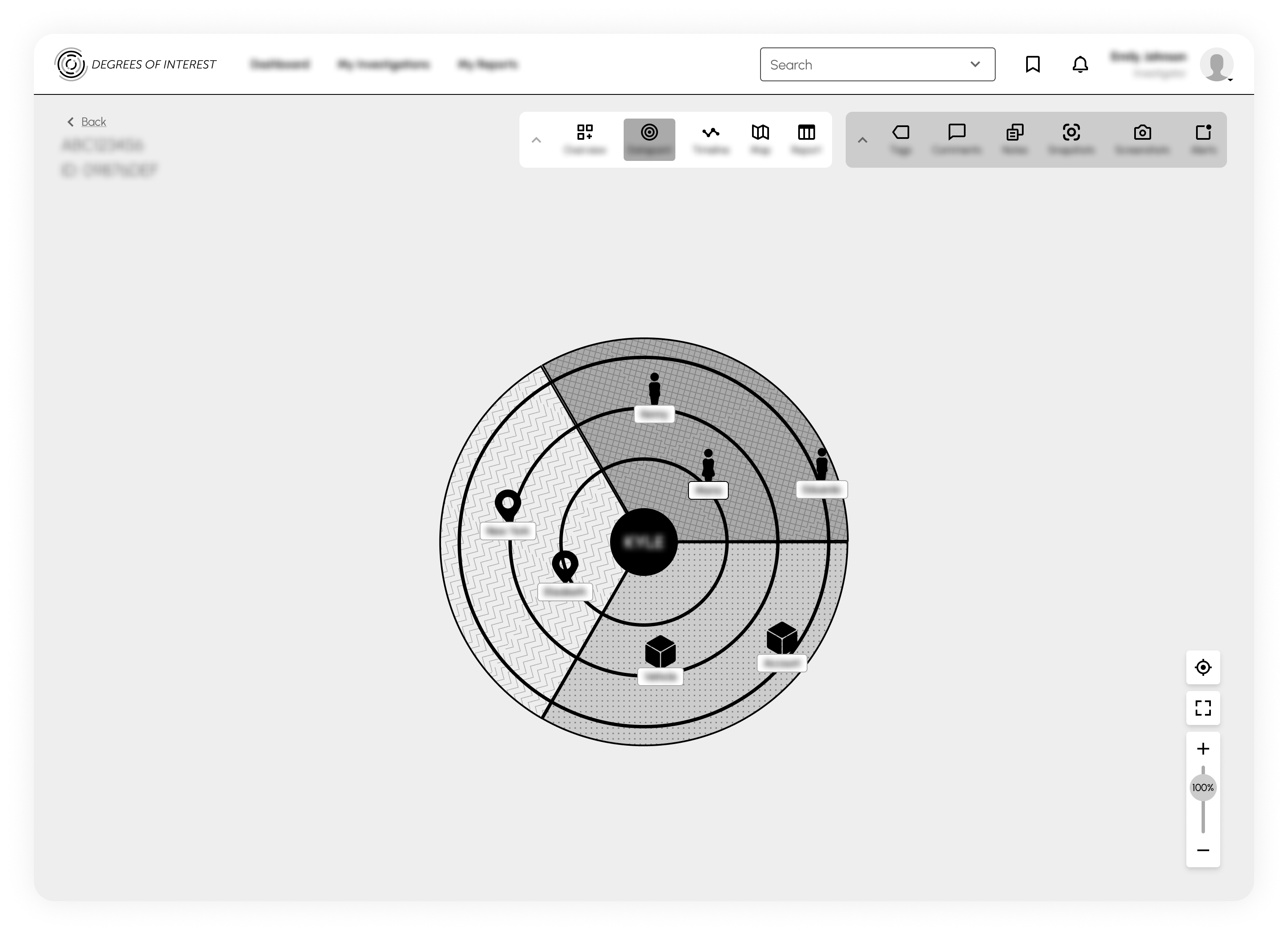Degrees Of Interest - Wireframe